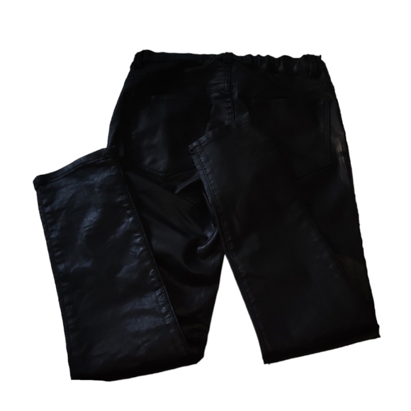 Zara Kids Black Faux Leather Leggings - Picture 7 of 8